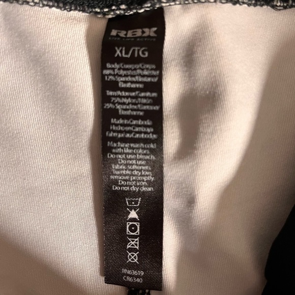 RBX Stratus Mesh Ankle Cropped Leggings - Picture 9 of 9